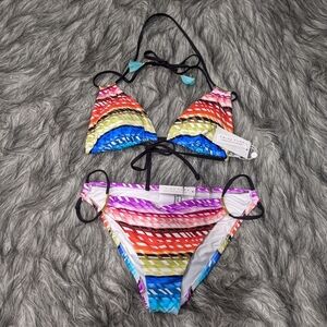 NWT Trina Turk Multicolor 2-piece Bikini Set
